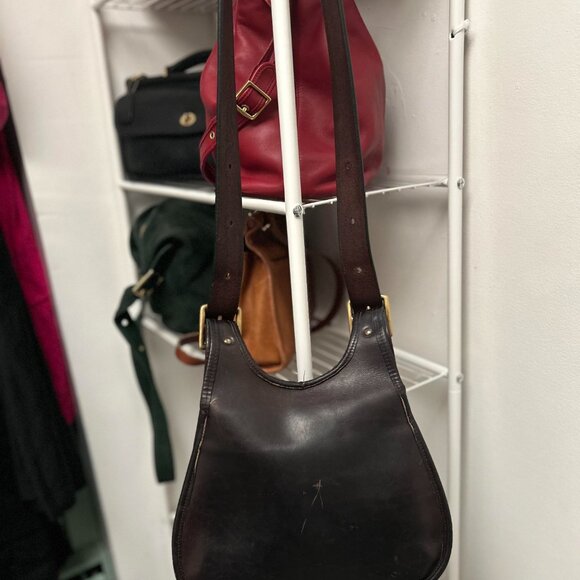 SOLD DO NOT PURCHASE Vintage Coach NYC Mocha Crescent - Picture 8 of 11